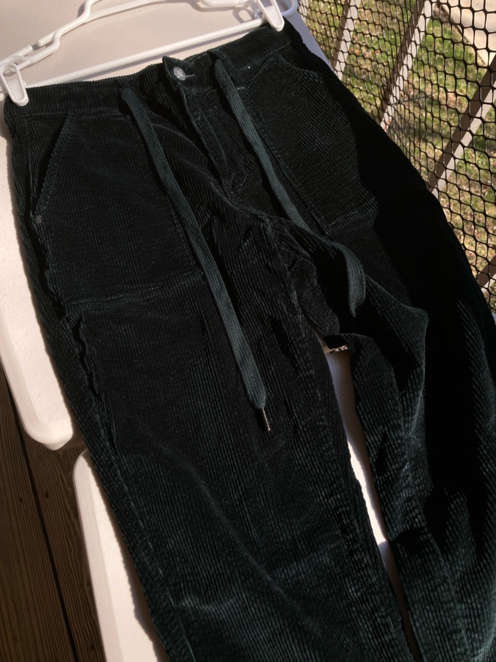 Judy Blue Green Corduroy Jogger Cotton Jeans Size 5 27 - Picture 6 of 17